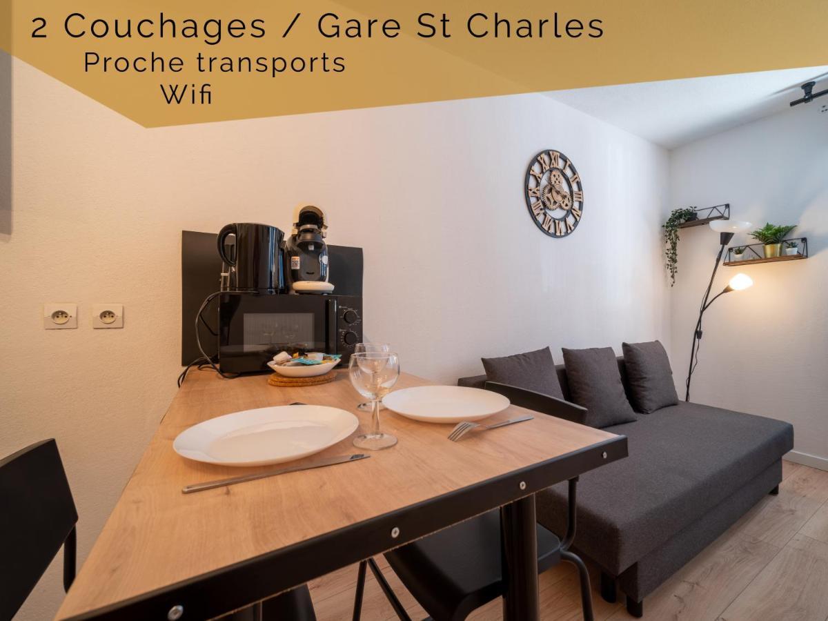 Appartement Climatise Avec Parking A 6Min A Pied De La Gare St Charles Marseille Eksteriør billede